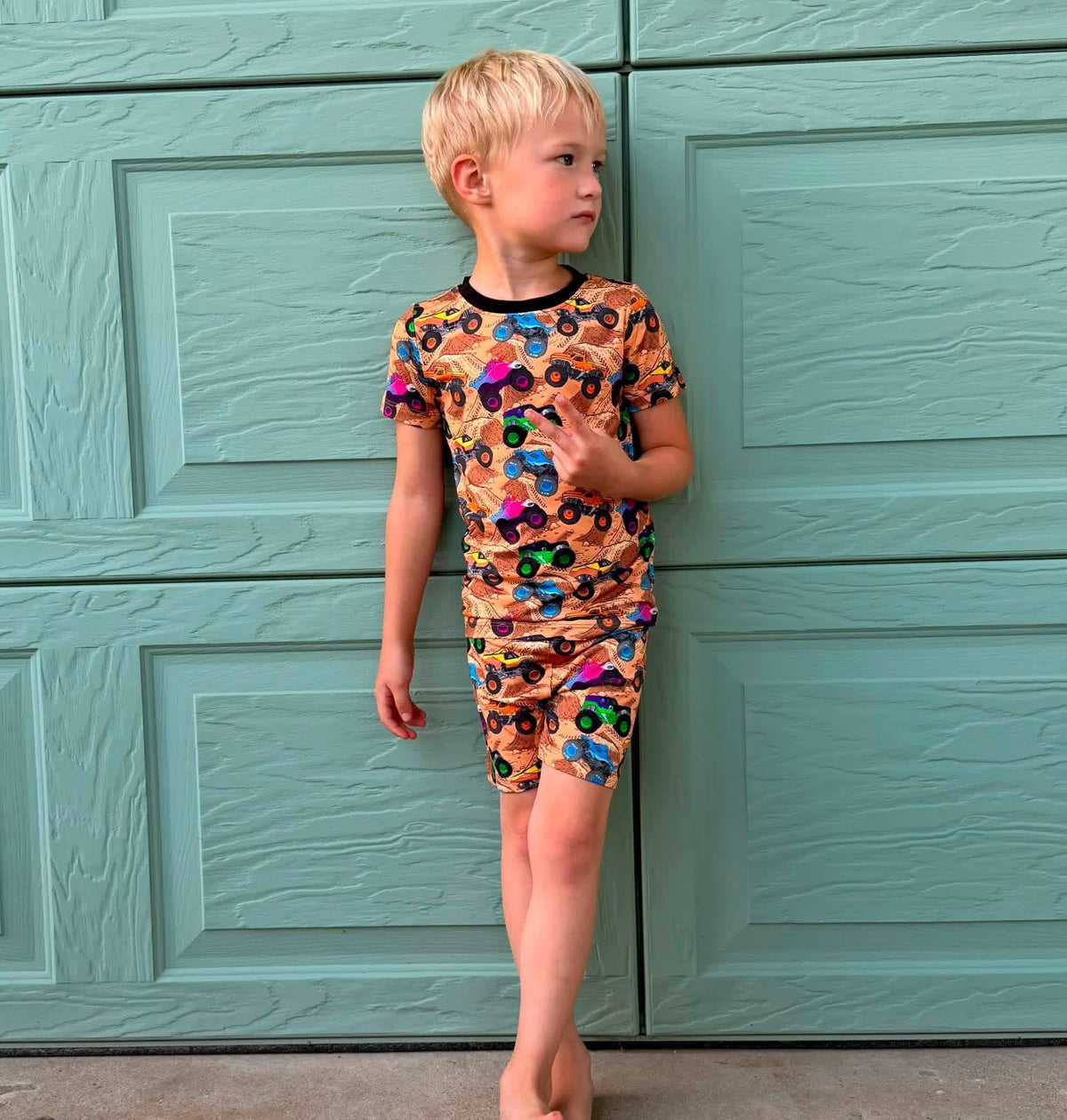 Mud Mayhem Short Sleeve and Shorts 2 Piece Set