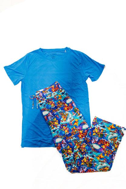 Holiday Hunny (Blue) Adult Relaxed Fit Bamboo Tee