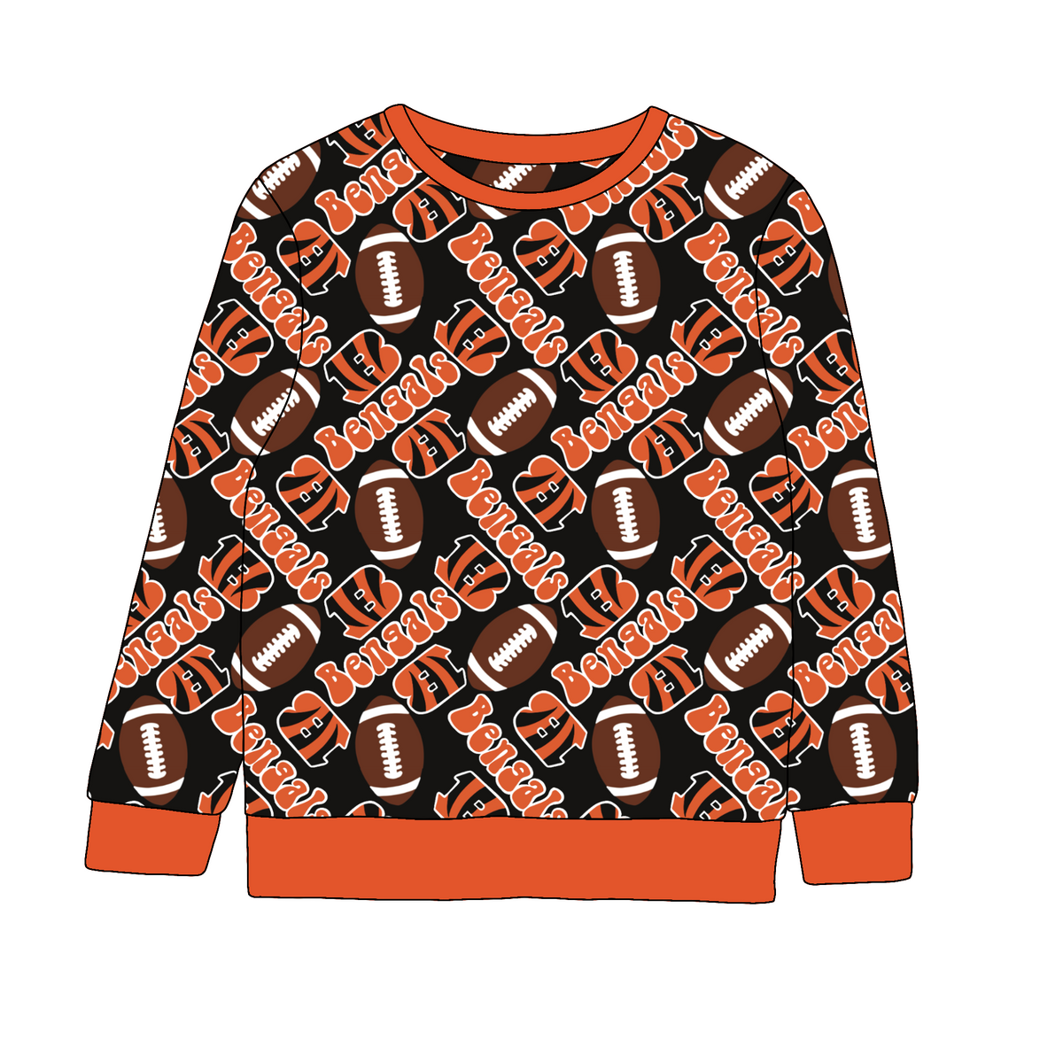 Cincinnati Bengals Bamboo/French Terry Crewneck
