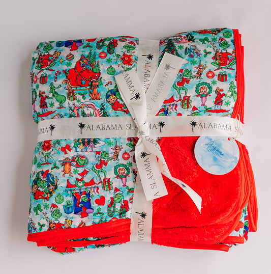 Merry WHO Crew Bamboo Plush Blanket