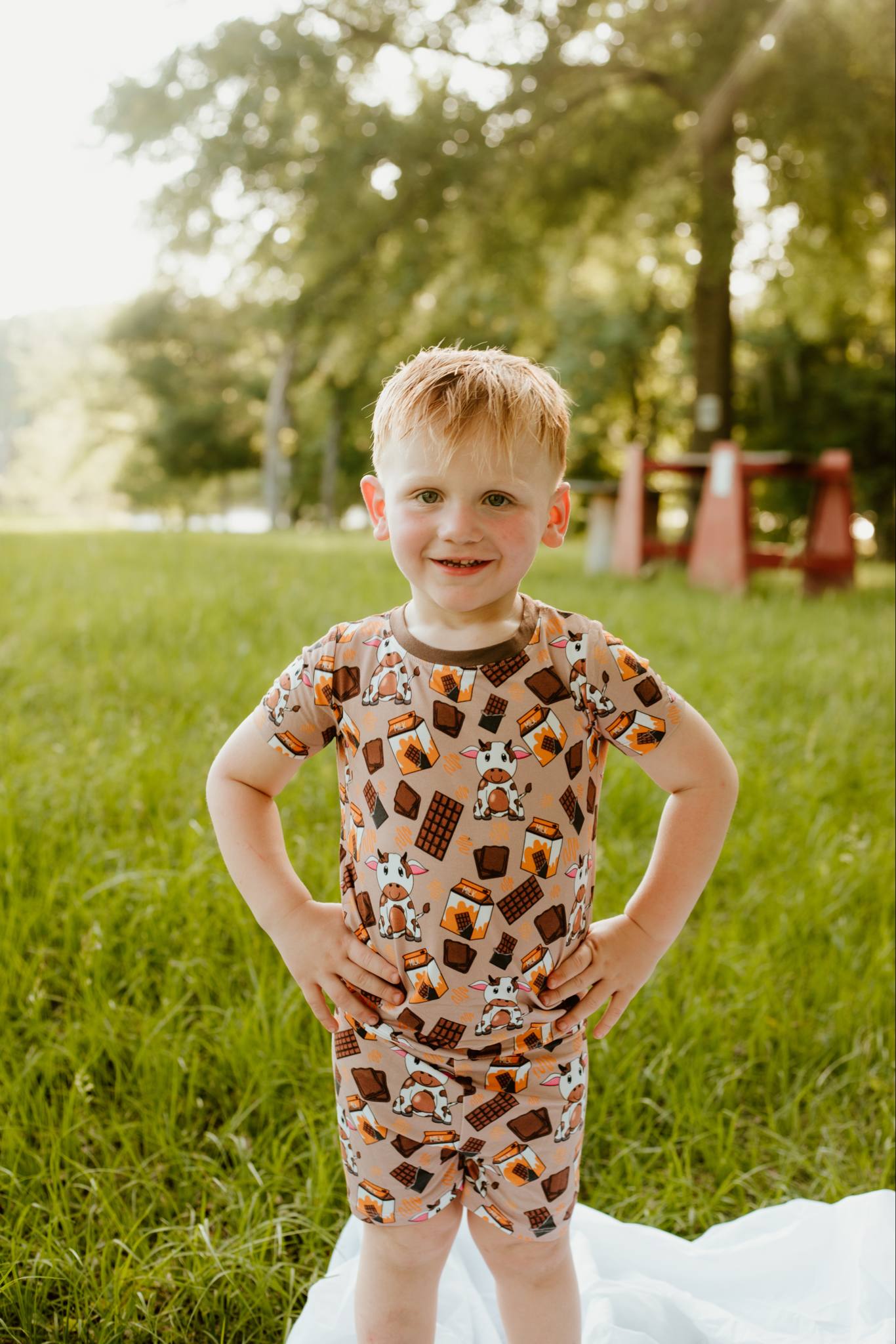Cocoa Cow Short Sleeve 2 Piece Set