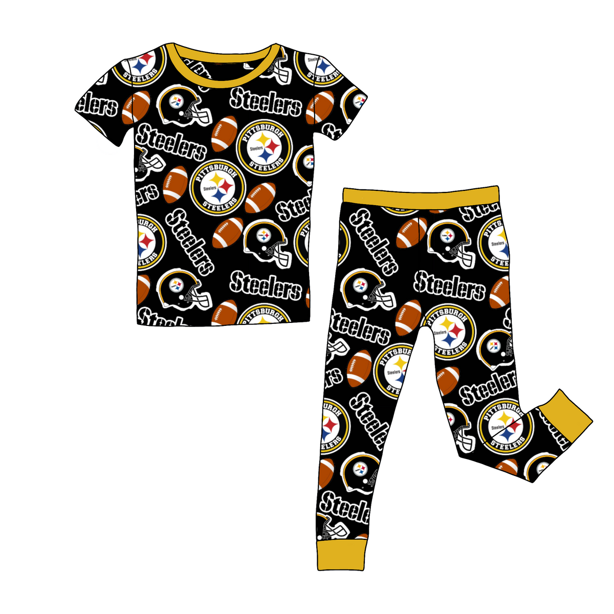 Pittsburgh Steelers Short Sleeve and Pants 2 Piece Set
