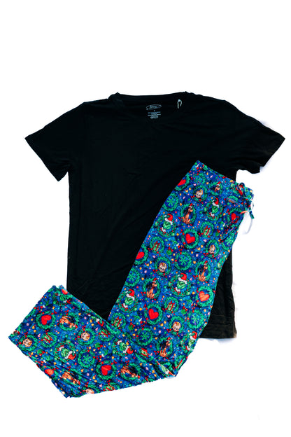 Merry Mischief (Black) Adult Relaxed Fit Bamboo Tee