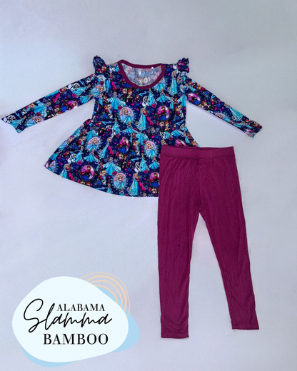 Let It Snow Peplum and Leggings