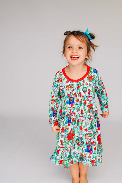 Merry WHO Crew Long Sleeve Twirl