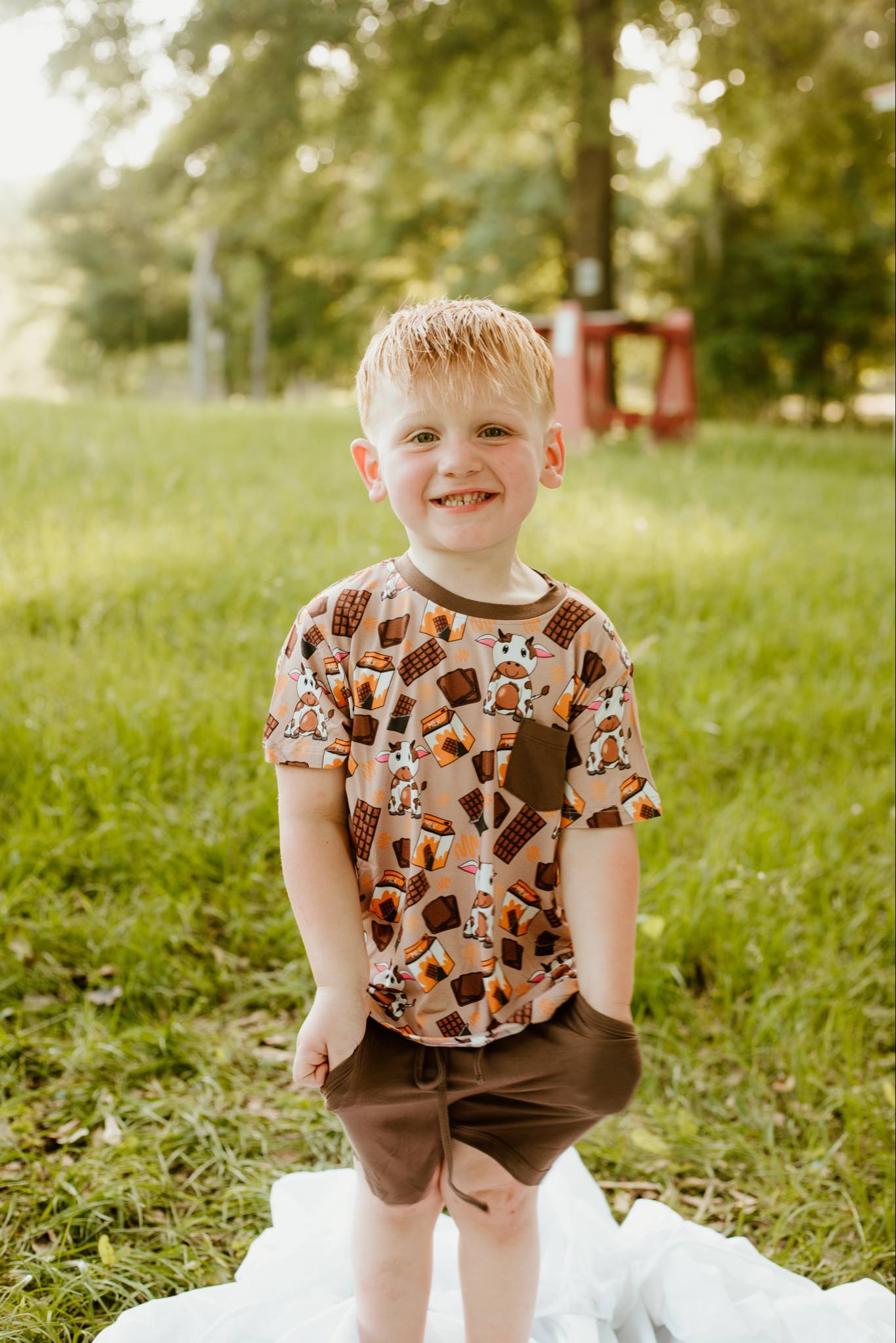 Cocoa Cow Pocket Tee with Shorts Daywear