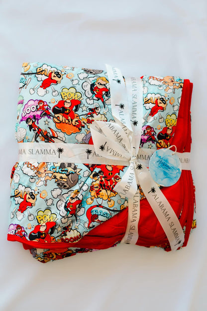 Family of Supers Plush Blanket