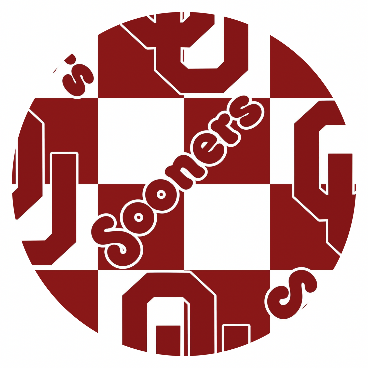 Sooners Checkered Pocket Tee