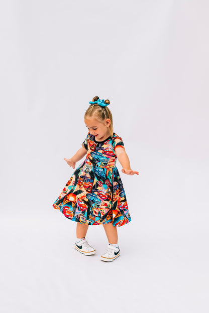 Pit Stop Party Twirl Dress