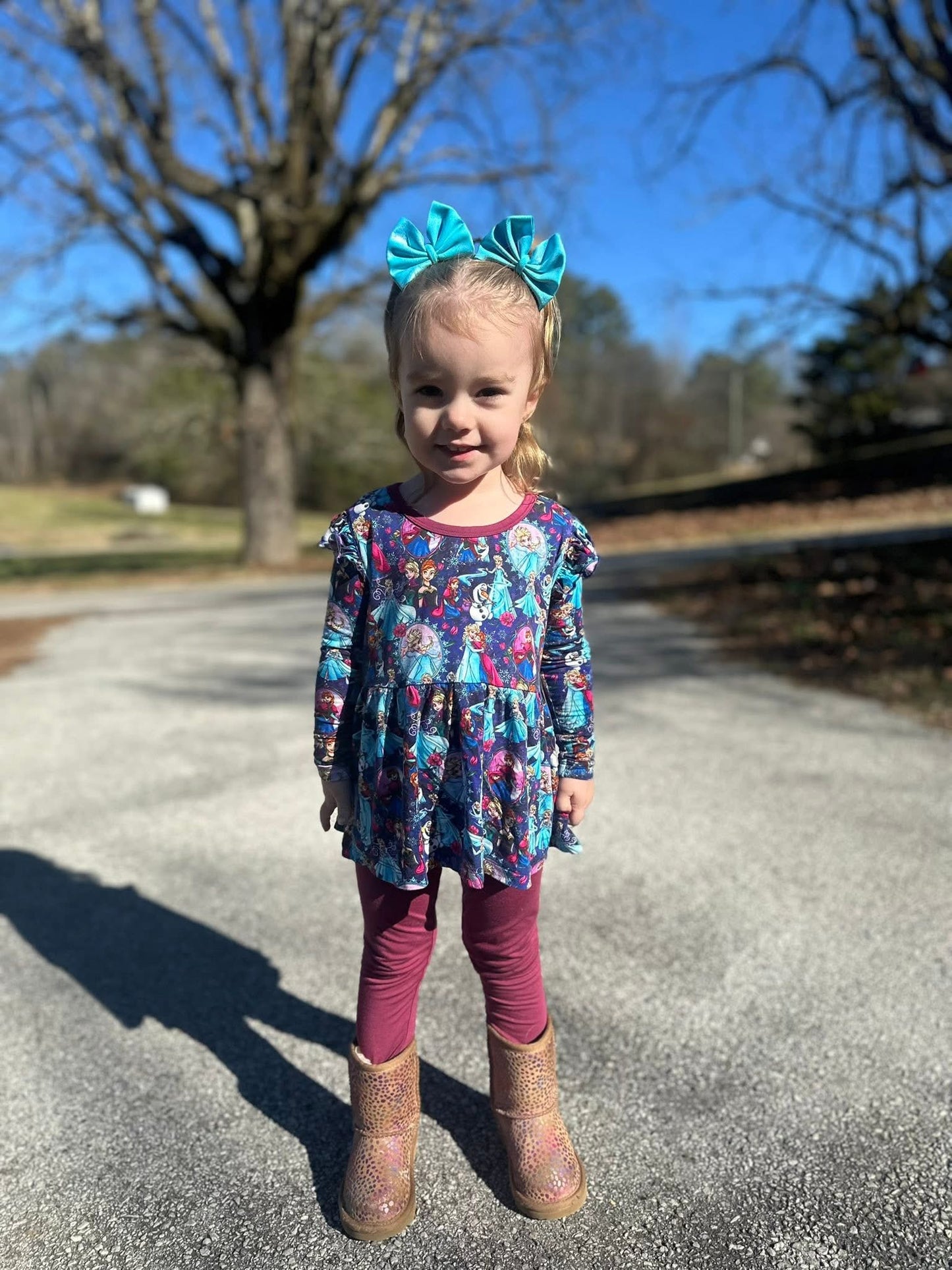 Let It Snow Peplum and Leggings