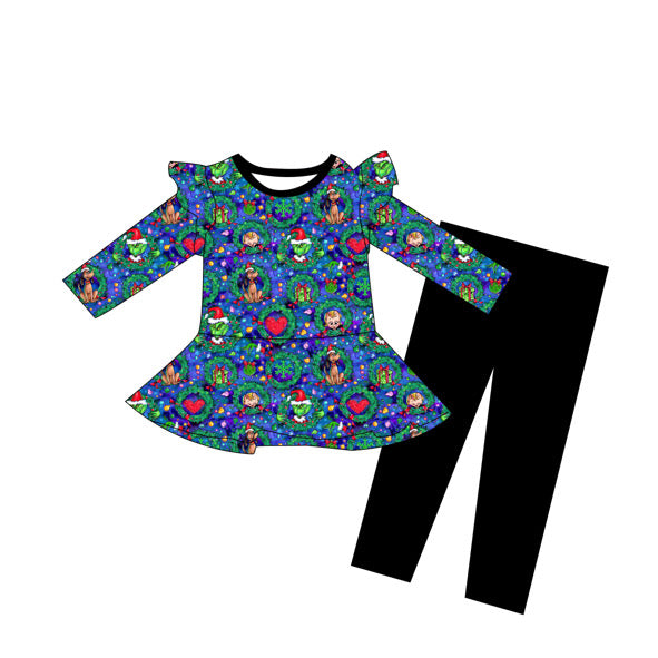 Merry Mischief Peplum and Leggings Set