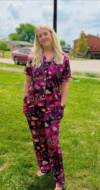 The Upside Down Adult Button Down and Pants Set