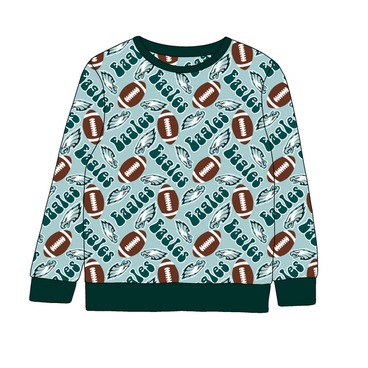 Philadelphia Eagles Bamboo/French Terry Crewneck
