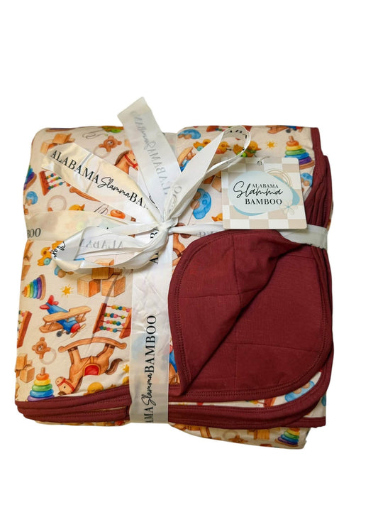 Vintage Toys Toddler Bamboo Quilt