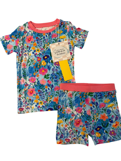 Painted Petals Short Sleeve and Shorts 2 Piece Set