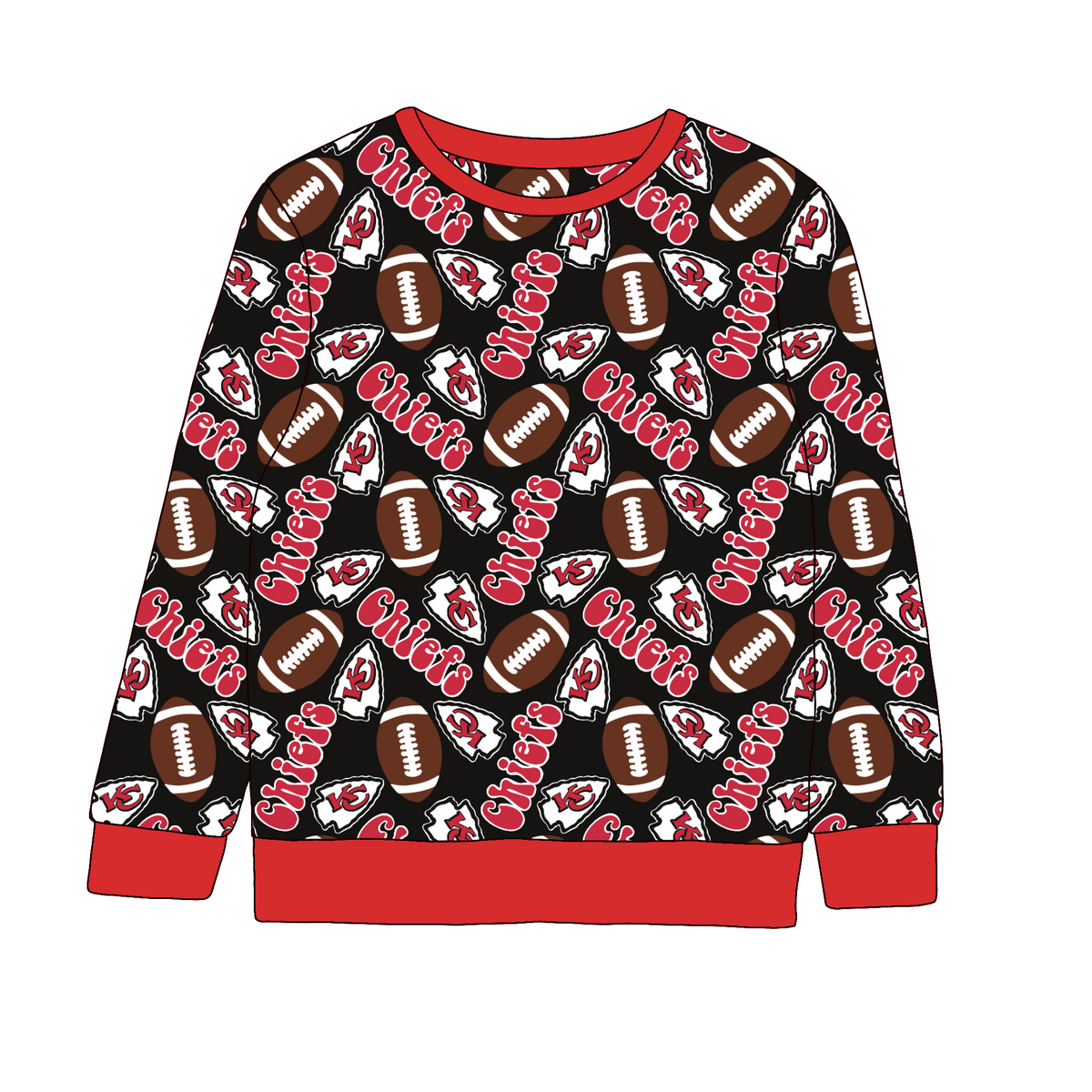 Kansas City Chiefs Bamboo/French Terry Crewneck