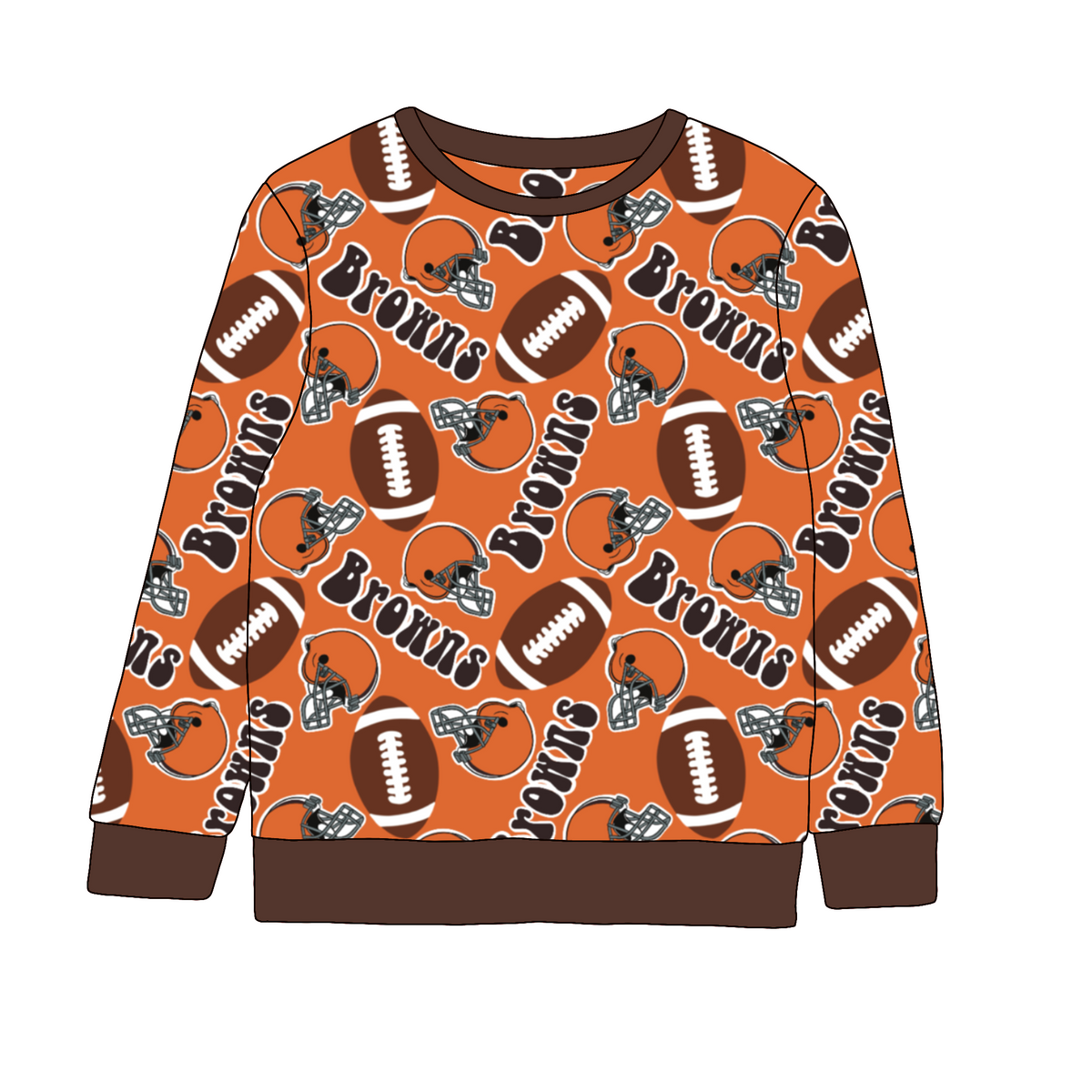 Cleveland Browns Adult Printed Crewneck