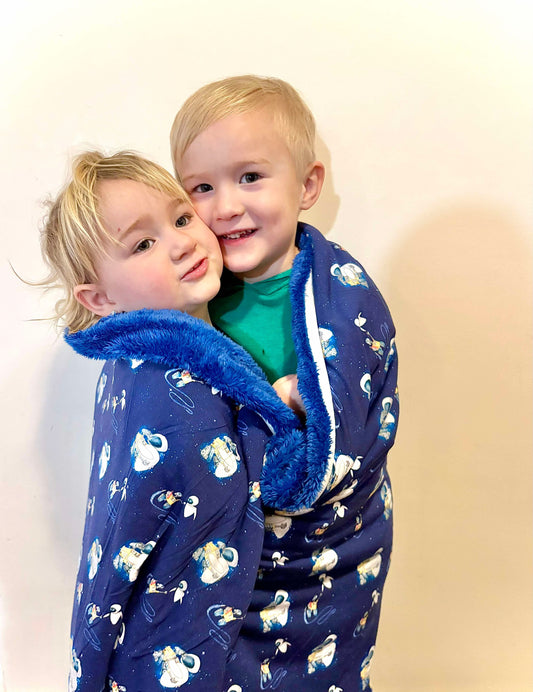 Love Bots Plush Blanket