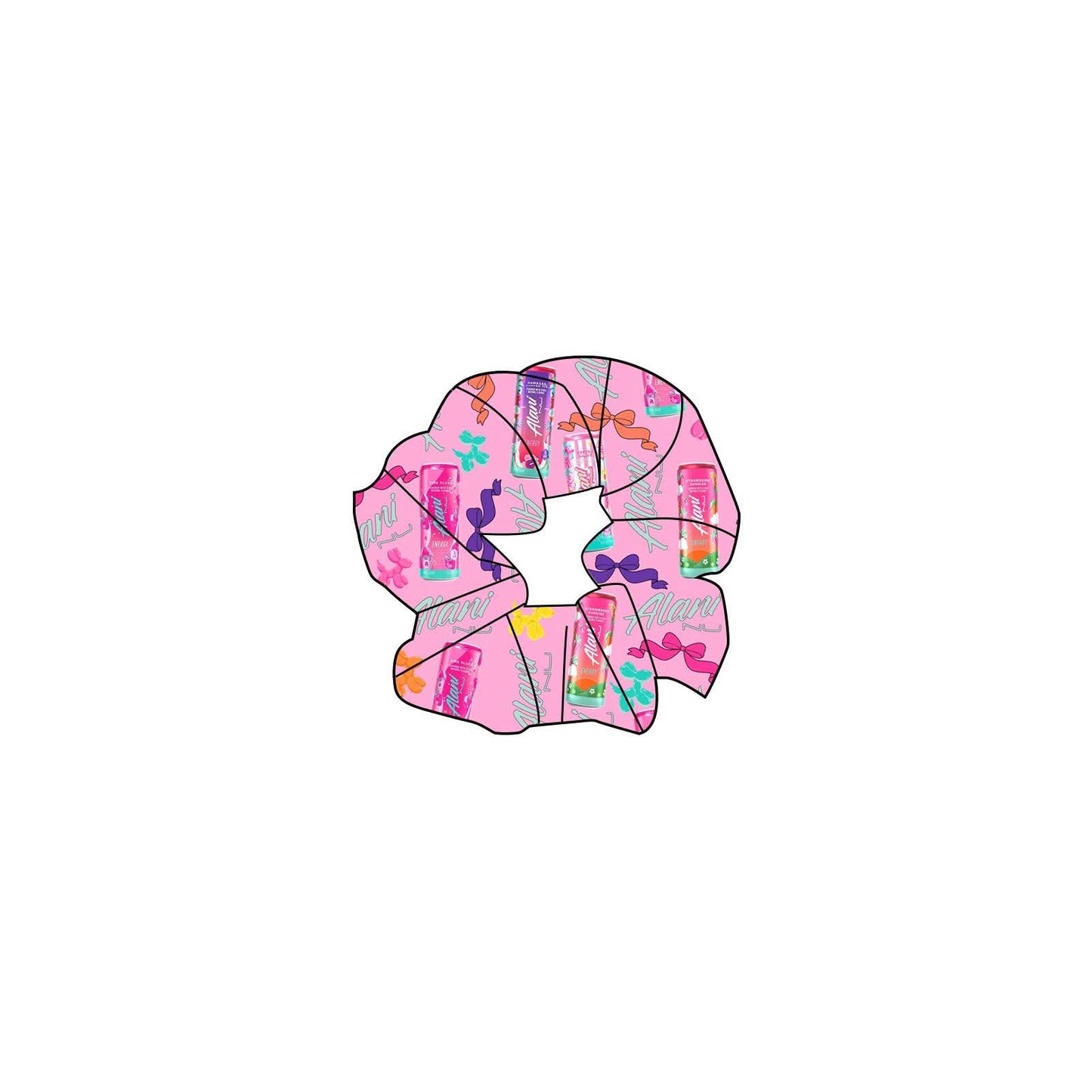 Pink Energy Bamboo Scrunchie