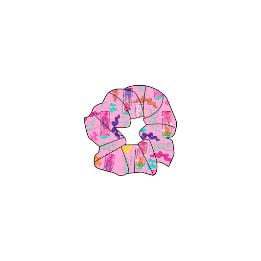 Pink Energy Bamboo Scrunchie
