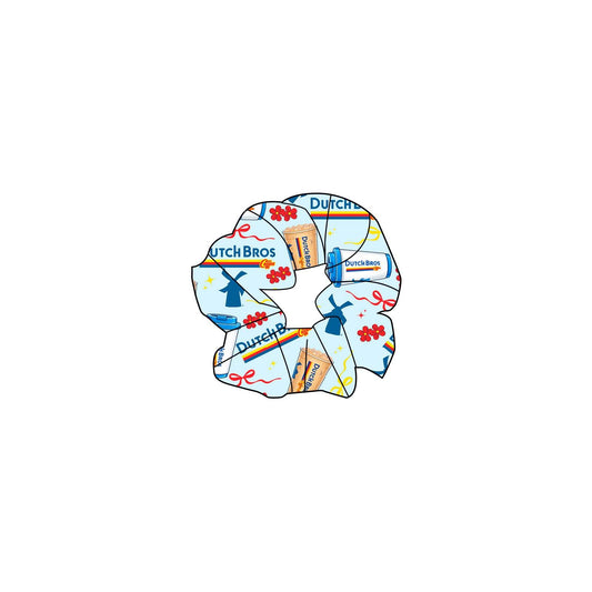 Blue Rebel Bamboo Scrunchie