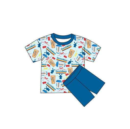 Blue Rebel Kids Oversized Tee and Bikers Daywear Set