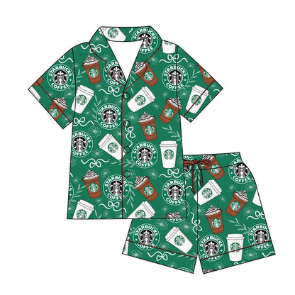Venti Kids Short Sleeve Button Down and Shorts Set