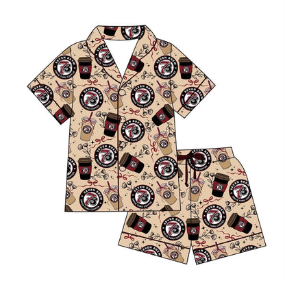 Blondie Kids Short Sleeve Button Down and Shorts Set
