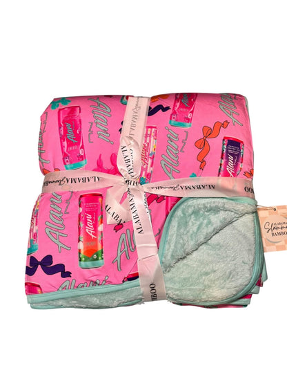 Pink Energy Standard Bamboo Plush Blanket