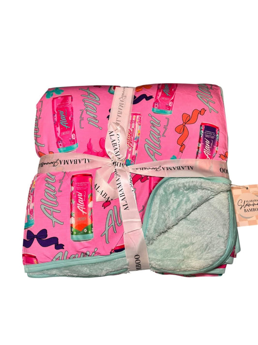 Pink Energy Standard Bamboo Plush Blanket