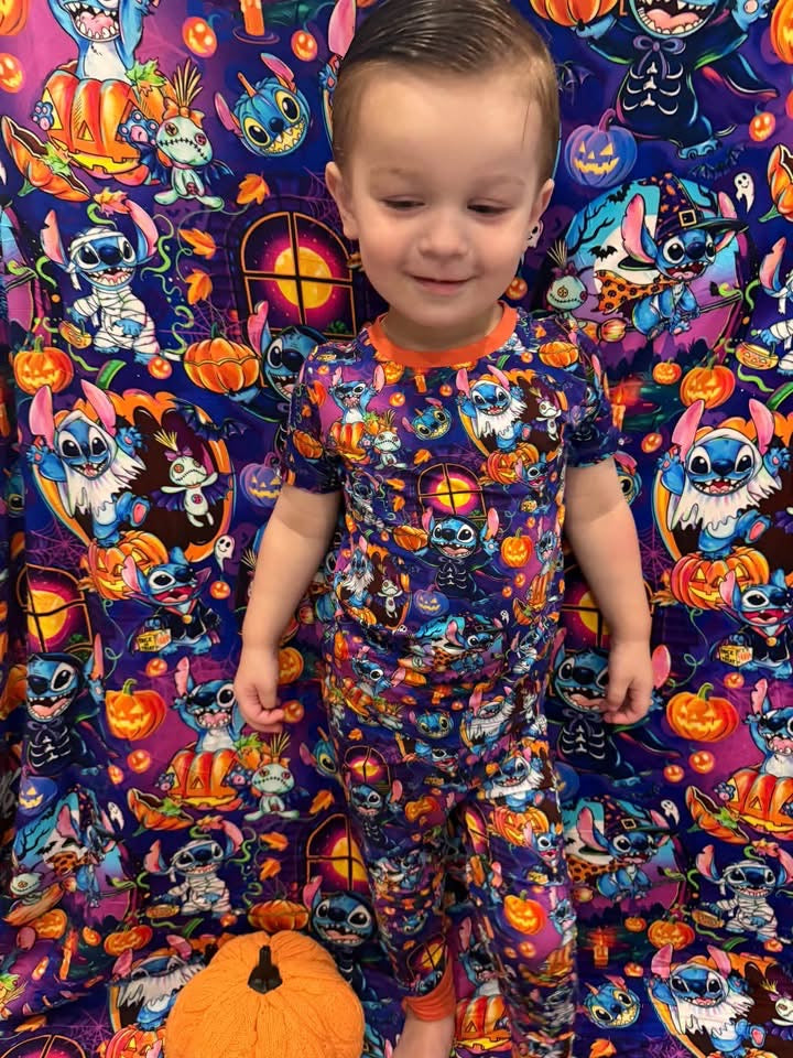 Haunted Hula Short Sleeve and Pants 2 Piece Set