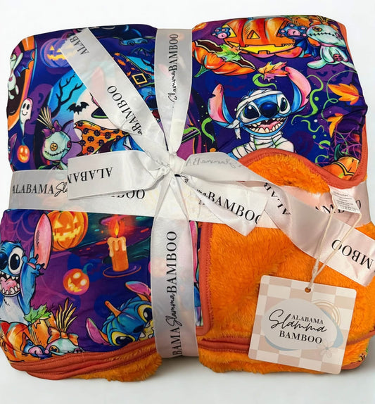 Haunted Hula Standard Bamboo Plush Blanket