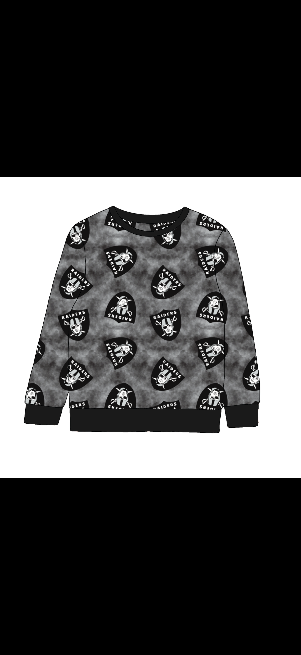 Raiders Shield Bamboo/French Terry Crewneck